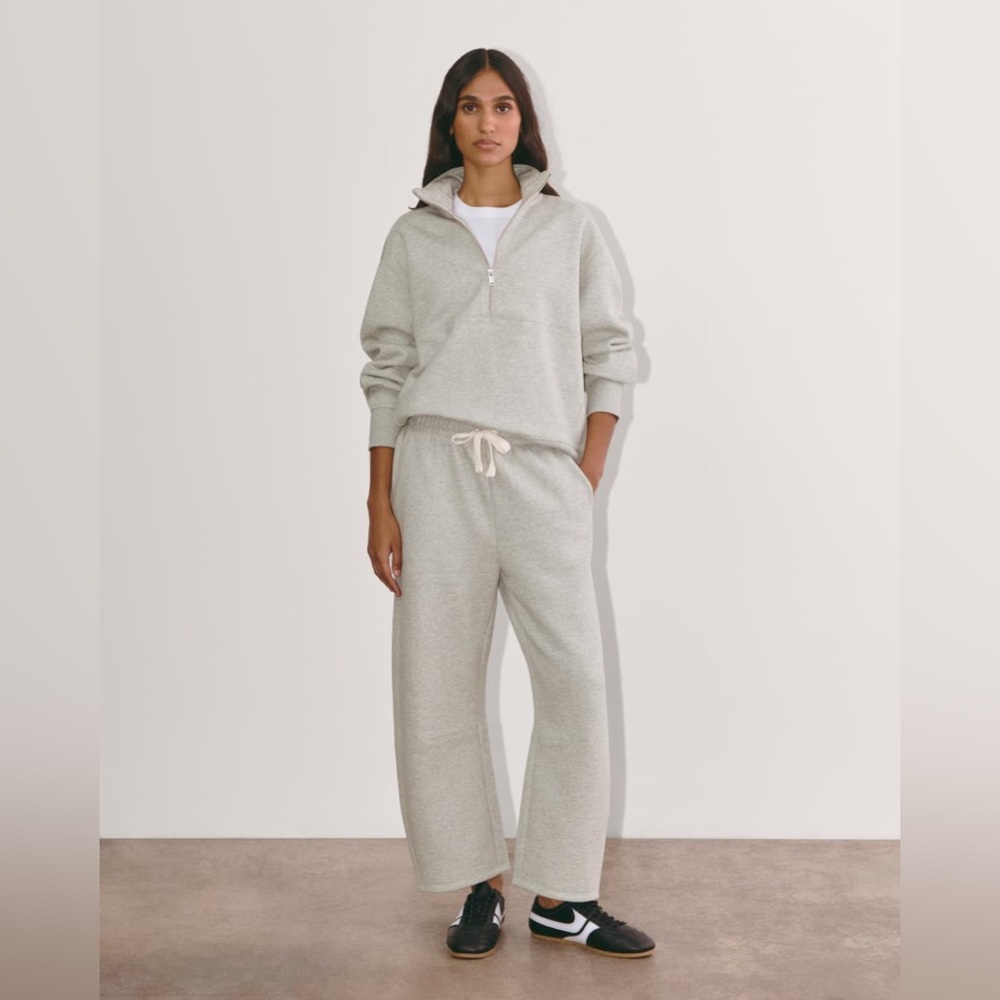 Everlane Luxe Half Zip Sweatshirt Sz. Large